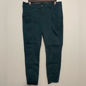 Loft Curvy Skinny Ankle Pants, Teal